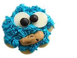Imagen: www.inkatrinaskitchen.com/cookie-monster-cookies/ CookieBar